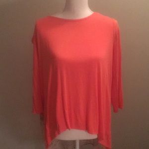 XL Apt 9 Peach Tunic with Sheer Back